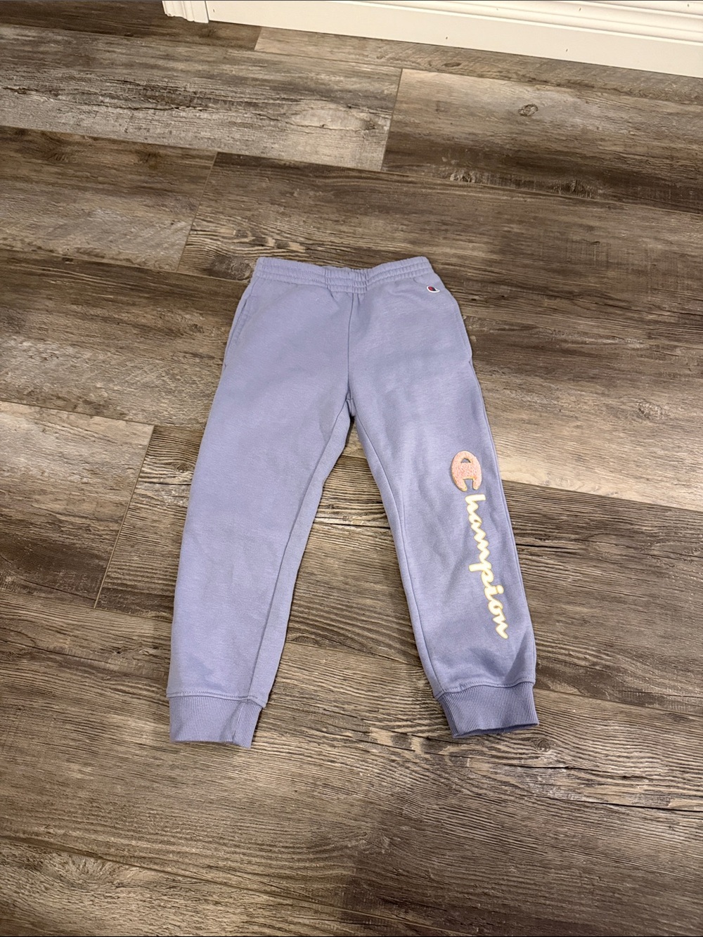 Champion Kids Lavender Jogger Sweatpants with Pastel Logo